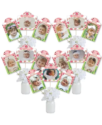 1st Birthday One in a Melon Party Picture Centerpiece Photo Table Toppers 15 Ct
