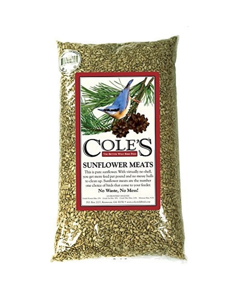 Cole's Coles CWBSM20 Sunflower Meats Bird Seed 20-Pound