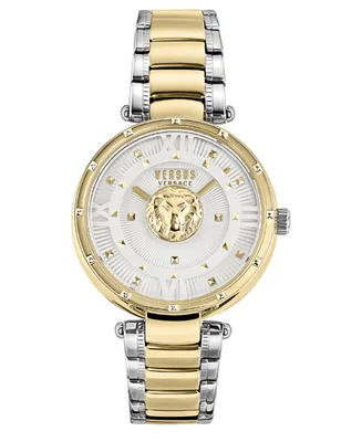 Versus Versace Moscova Women's 2 Hand Quartz Movement and Two-Tone Stainless Steel Bracelet Watch 38mm