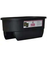 Home Dek Decor Dual Rail Planter Black 25 Inch