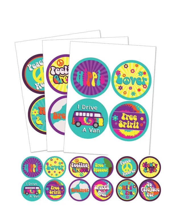 Big Dot of Happiness 90's Throwback - 1990s Party Funny Name Tags - Party  Badges Sticker Set of 12 