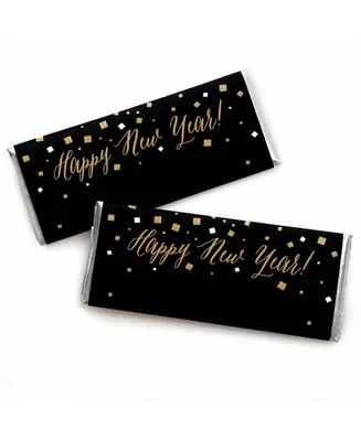 New Year's Eve - Gold - Candy Bar Wrappers New Years Eve Party Favors - 24 Ct
