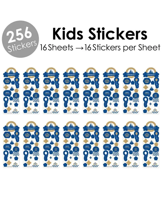 Big Dot Of Happiness Rainbow Unicorn - Magical Unicorn Favor Kids Stickers  - 16 Sheets - 256 Stickers