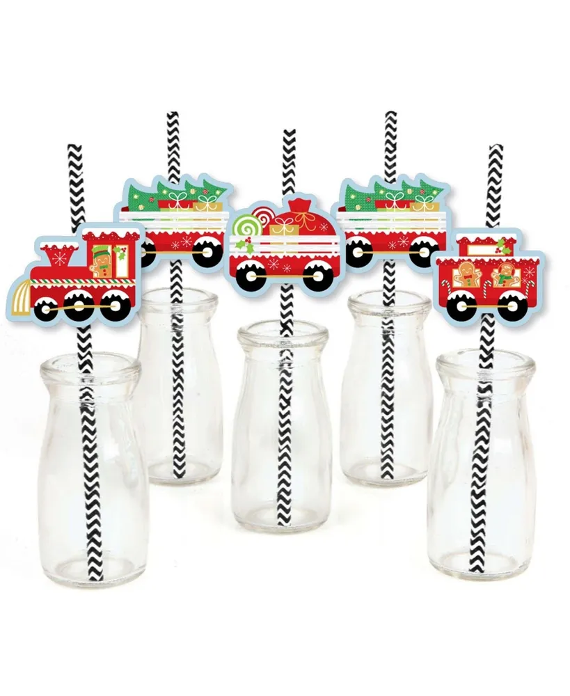 Big Dot Of Happiness Winter Wonderland Paper Straw Decor