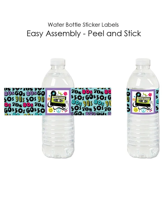 90s Stickers Waterproof 80s 90s Stickers for Adults 90s Stickers for Water  Bottles 80s 90s Party Decorations Retro Stickers for Laptops for Water