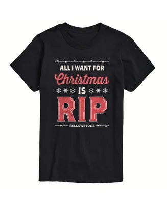 Airwaves Men's Yellowstone All Want For Christmas Rip T-shirt
