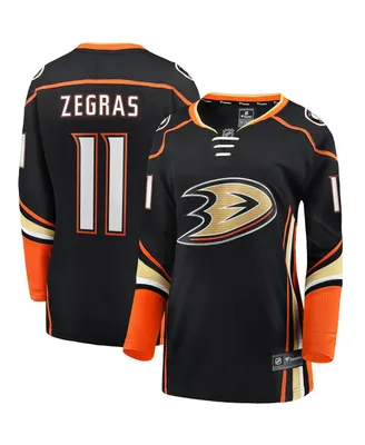 Women's Fanatics Trevor Zegras Black Anaheim Ducks Home Breakaway Player Jersey