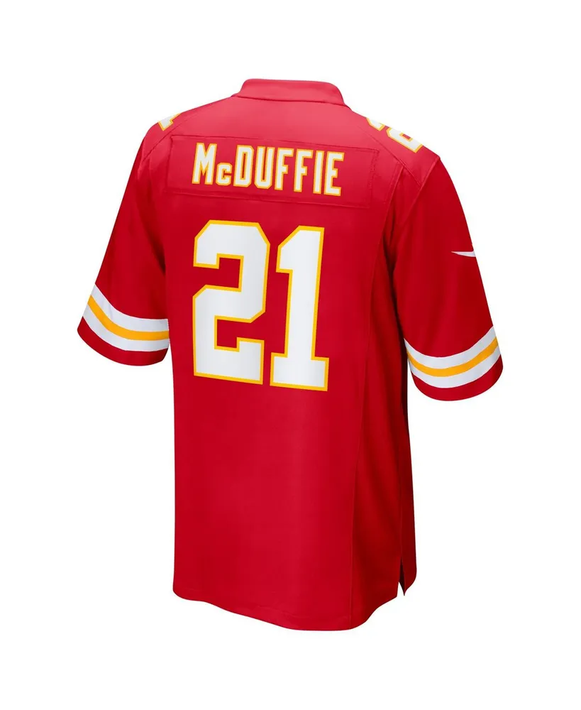 Men's Nike Trent McDuffie Red Kansas City Chiefs 2022 Nfl Draft First Round Pick Game Jersey