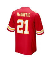 Men's Nike Trent McDuffie Red Kansas City Chiefs 2022 Nfl Draft First Round Pick Game Jersey