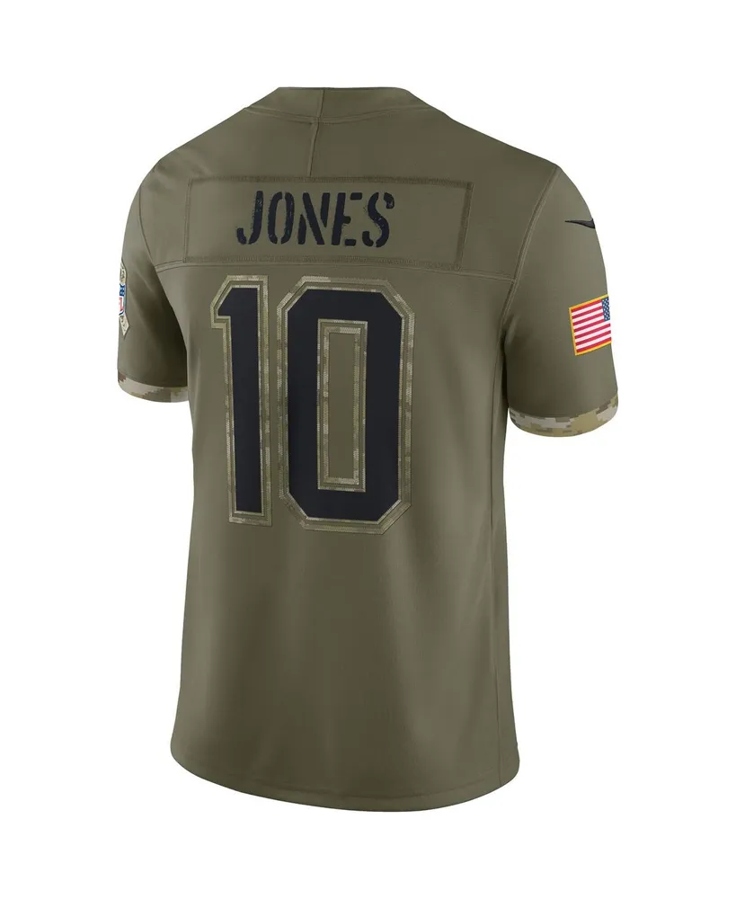 Men's Nike Mac Jones Olive New England Patriots 2022 Salute To Service Limited Jersey