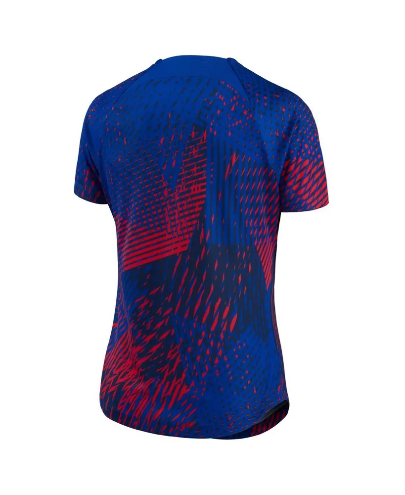 Women's Nike Blue Paris Saint-Germain 2022 Pre-Match Top