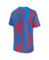 Men's Nike Blue Barcelona 2022/23 Pre-Match Top