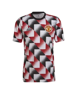 Men's adidas White Manchester United 2022 Pre-Match Top