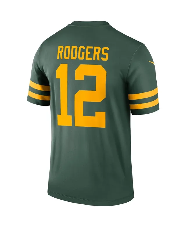 Men's Nike Aaron Rodgers Black Green Bay Packers Rflctv Limited Jersey Size: Medium