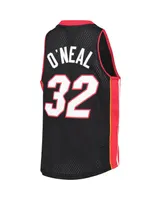 Big Boys Mitchell & Ness Shaquille O'Neal Black Miami Heat 2005-06 Hardwood Classics Swingman Jersey