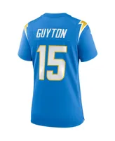 Women's Nike Jalen Guyton Powder Blue Los Angeles Chargers Game Player Jersey