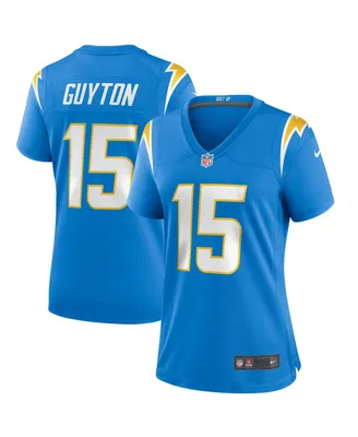 Women's Nike Jalen Guyton Powder Blue Los Angeles Chargers Game Player Jersey