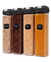 Cheer Collection 4 Piece Food Storage Containers, 1.9 Liter