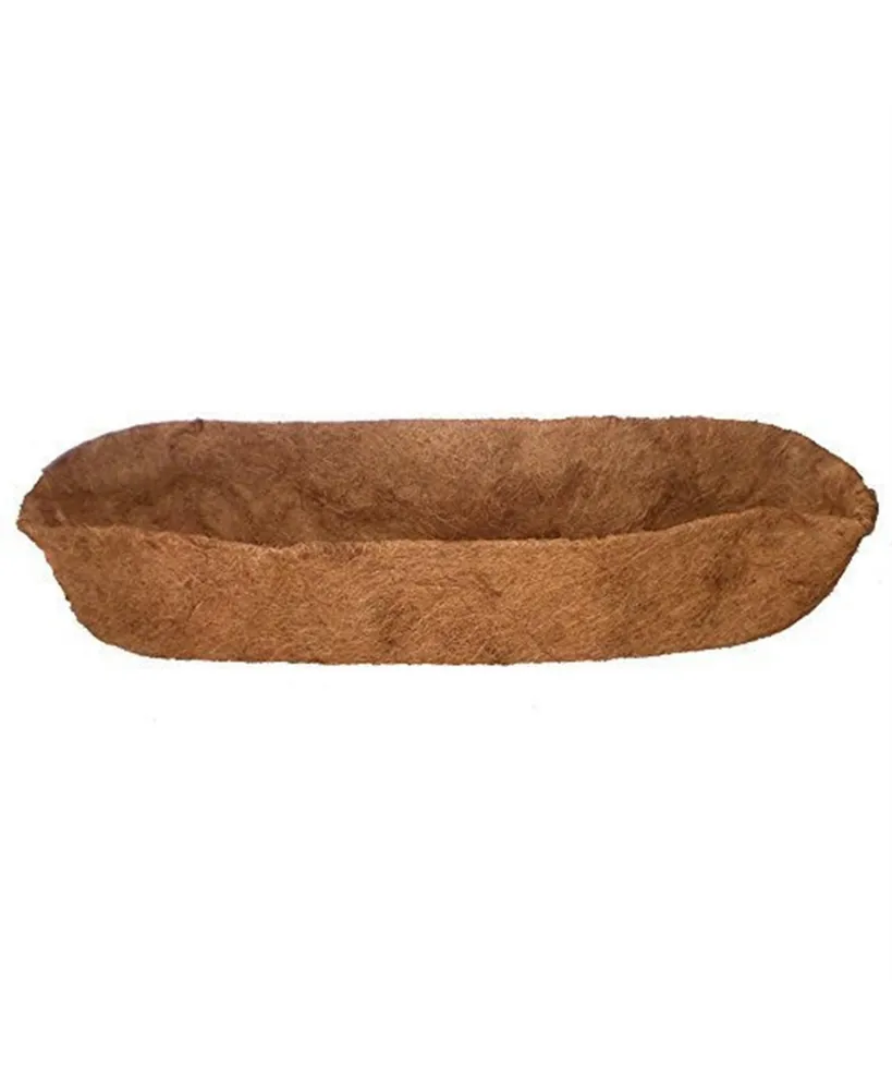 Grower Select Coconut Arts Forge Trough Shaped Coco Liner, 48-Inch