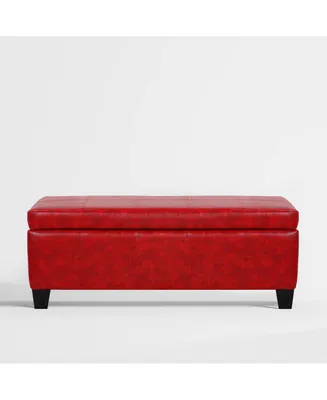 WestinTrends 42" Storage Ottoman Bench for Living Room Bedroom