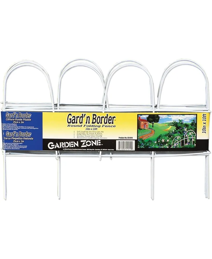 Garden Zone 396686 Gard'n Border Round Folding Border Fence