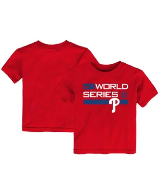 Toddler Boys and Girls Nike Red Philadelphia Phillies 2022 World Series Authentic Collection Dugout T-shirt