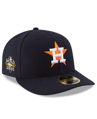 Men's New Era Navy Houston Astros 2022 World Series Side Patch Low Profile 59FIFTY Fitted Hat