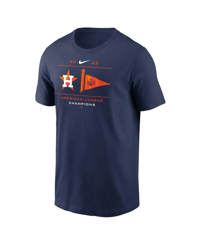 Men's Nike Navy Houston Astros 2022 American League Champions Pennant T-Shirt