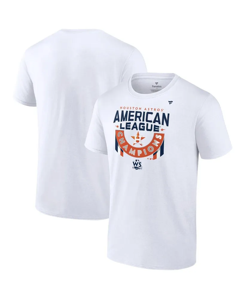 Men's Fanatics White Houston Astros 2022 American League Champions Locker Room Big and Tall T-shirt