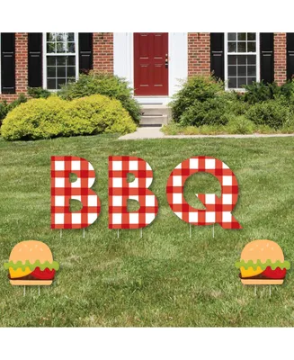 Fire Up the Grill - Outdoor Lawn Decor - Summer Bbq Picnic Party Yard Signs Bbq - Assorted Pre