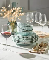 French Perle Scallop 4 Piece Place Setting