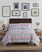 Lucky Brand Carmine Medallion 3 Piece Quilt Set Collection