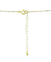 Giani Bernini Cubic Zirconia Pave Heart Pendant Necklace in 18k Gold-Plated Sterling Silver, 16" + 2" extender, Created for Macy's