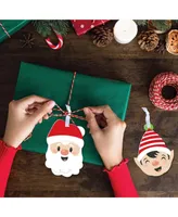 Very Merry Christmas - Holiday Santa Claus Decor Christmas Tree Ornaments 12 Ct