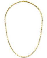 Elongated Box Link 20" Chain Necklace (3mm) in 14k Gold