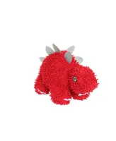 Mighty Microfiber Ball Med Stegosaurus Red, Dog Toy