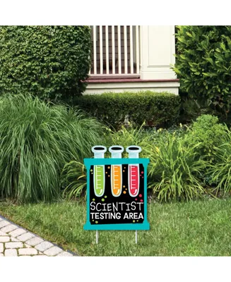 Scientist Lab - Outdoor Lawn Sign - Mad Science Party Yard Sign - 1 Pc