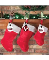 Prancing Plaid - Reindeer Holiday Decor - Christmas Tree Ornaments - Set of 12
