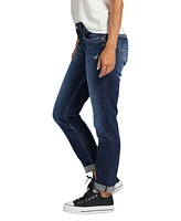 Silver Jeans Co. Women's Boyfriend Mid Rise Slim Leg Jeans