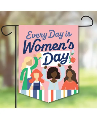 Women's Day - Outdoor Decor - Double-Sided Feminist Garden Flag - 12 x 15.25"