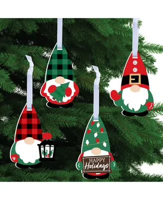 Red and Green Holiday Gnomes Christmas Decoration Christmas Tree Ornaments 12 Ct