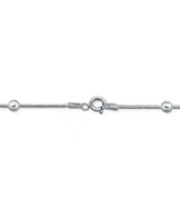 Giani Bernini Snake Link Beaded Chain Bracelet in Sterling Silver, Created for Macy's