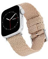 WITHit Tan Woven Perlon Band designed for Apple Watch 42mm (Series 1-3 only) & 44/45/46/49mm (Ultra & Ultra 2)