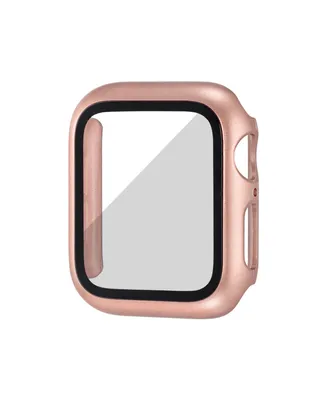 WITHit Unisex Rose Gold Tone/Gold Tone Full Protection Bumper with Integrated Glass Cover Compatible with 41mm Apple Watch - Gold