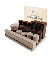 Zulay Kitchen 133 Piece Self Adhesive Felt Furniture Pads for Hardwood Floors