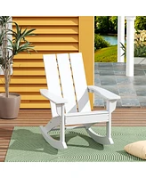 WestinTrends Modern Adirondack Outdoor Rocking Chair