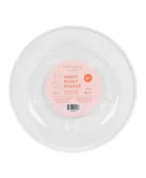 Cwp Heavy Gauge Footed Carpet Saver Saucer, 6-Inch Diameter, Clear