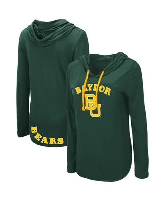 Women's Colosseum Green Baylor Bears My Lover Hoodie Long Sleeve T-shirt