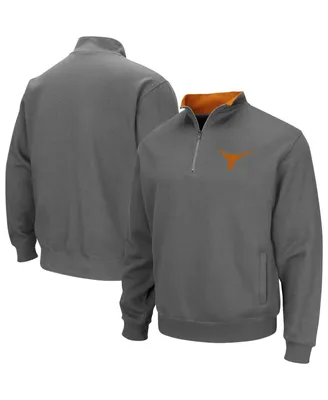 Men's Colosseum Charcoal Texas Longhorns Tortugas Quarter-Zip Sweatshirt