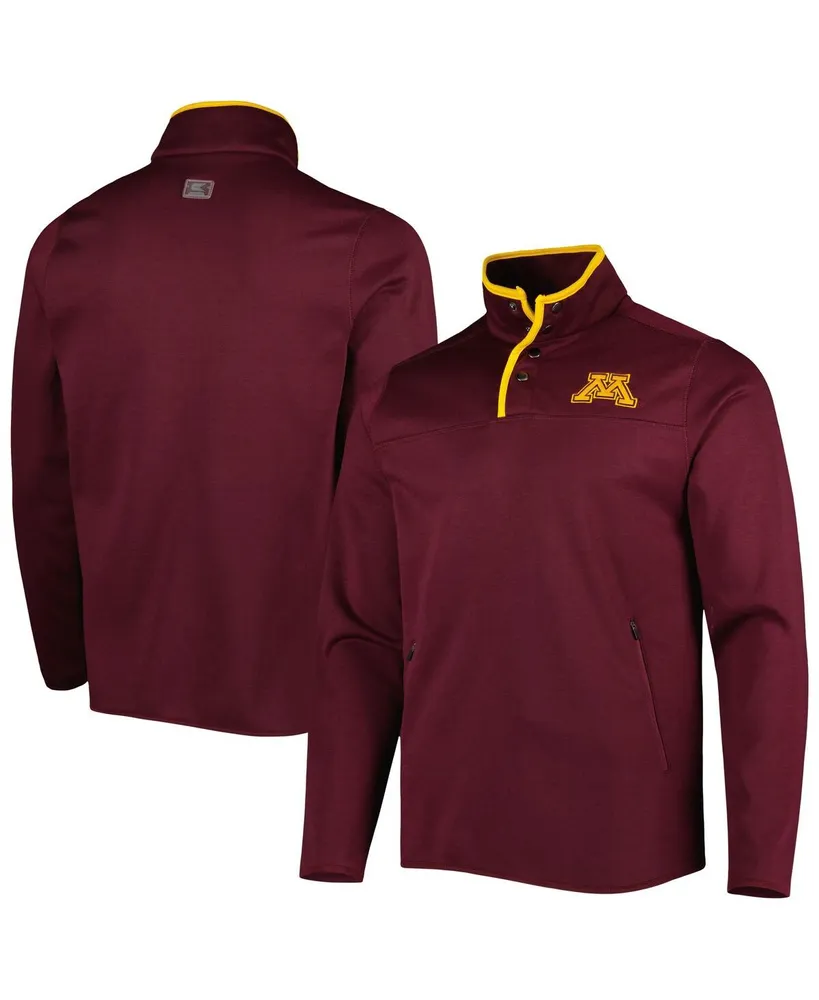 Men's Colosseum Maroon Minnesota Golden Gophers Rebound Quarter-Snap Jacket